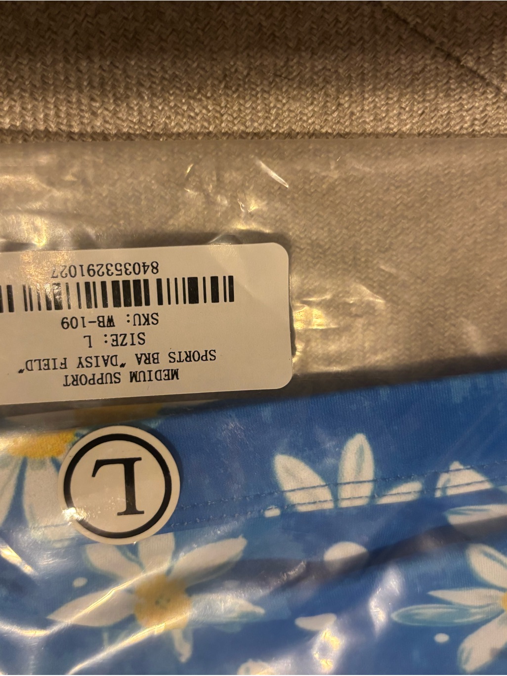 Nwt Kill Crew Blue Daisy Sports Bra Top — image 3 of 5